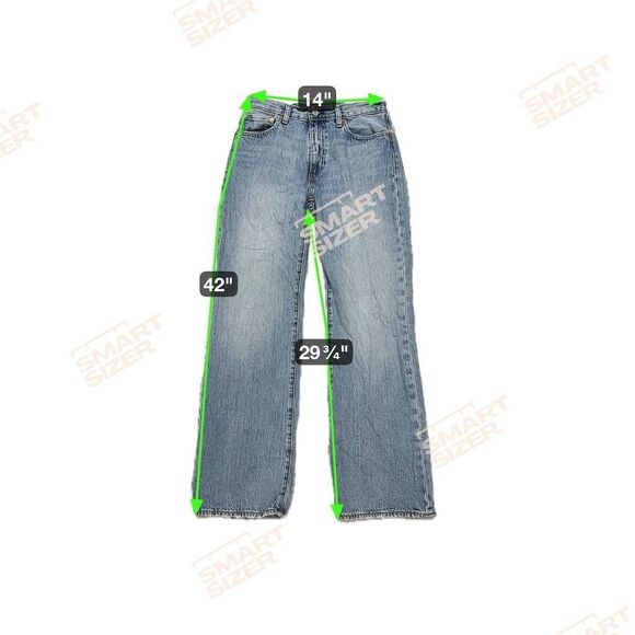 Vtg Levi's Men's Straight Jeans Blue Size 30x32 Medium Wash Denim - Picture 12 of 12